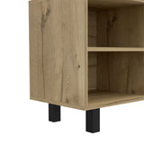 Engineered Wood TV Stand Light Oak 71"