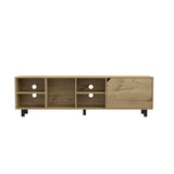 Engineered Wood TV Stand Light Oak 71"