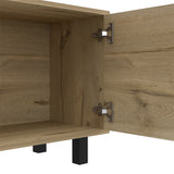 Engineered Wood TV Stand Light Oak 71"