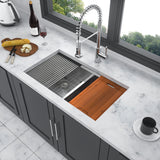 Undermount Sink- 36" x 19" x 10" Double Bowl (50/50) Kitchen Sink 16 Gauge