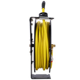 Air Hose Reel Retractable 3/8" Inch x 50' Foot SBR Rubber Hose Max 300PSI Heavy