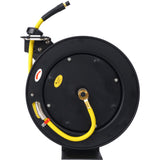 Air Hose Reel Retractable 3/8" Inch x 50' Foot SBR Rubber Hose Max 300PSI Heavy