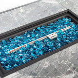 42" Propane Gas Fire Pit Table, 60000 BTU, Marble Top