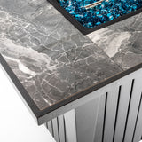 42" Propane Gas Fire Pit Table, 60000 BTU, Marble Top