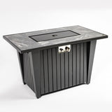 42" Propane Gas Fire Pit Table, 60000 BTU, Marble Top