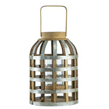Wooden Decorative Lantern with Handle Indoor Outdoor