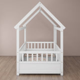 Twin Pine Platform Bed White