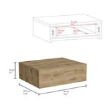 Floating Nightstand - Wall Mounted - Macadamia Finish - With Drawer