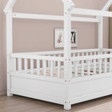 Twin Pine Platform Bed White