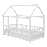 Twin Pine Platform Bed White