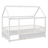 Twin Pine Platform Bed White