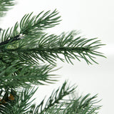HOMCOM 6ft Tall Prelit Artificial Christmas Tree Holiday Décor with 2328 Branche