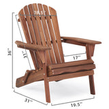 Outdoor Patio Furniture Set of 2 Solid Wood Natural/Light Brown