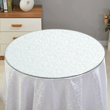 Round Glass Dining Table Transparent