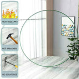 Round Glass Dining Table Transparent