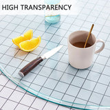 Round Glass Dining Table Transparent