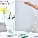 Round Glass Dining Table Transparent