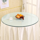 Round Glass Dining Table Transparent