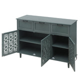3 Door 3 Drawer Cabinet Bedroom Living Room Storage