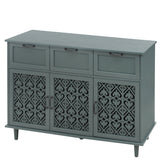 3 Door 3 Drawer Cabinet Bedroom Living Room Storage