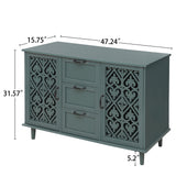 2 Door 3 Drawer Cabinet Bedroom Living Room Study Storage