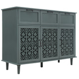 3 Door 3 Drawer Cabinet Bedroom Living Room Storage