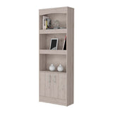 Bookcase - Three Shelves - Double Door Cabinet - 70.8"H
