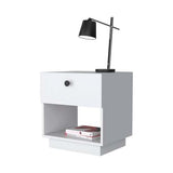 Sumter Nightstand - One Drawer, Storage Shelf, 18.5"W Top