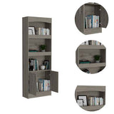 Bookcase - Three Shelves - Double Door Cabinet - 70.8"H