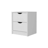 Nightstand - 2 Drawers - Pull-Out Storage - 16.1" x 14.3" Top