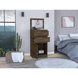 Dresser with Mirror & Jewelry Box - Two Drawers, Single Door