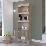Bookcase - Three Shelves - Double Door Cabinet - 70.8"H