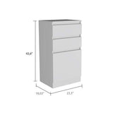 Dresser with Mirror & Jewelry Box - Two Drawers, Single Door