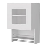 Corner Shelf with Cabinet - 3-Tier - Metal Handles - 12.7"D