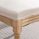 Set of 2 Fabric Dining Chair Beige