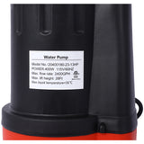 Submersible Water Pump, 1/3HP 2500GPH Thermoplastic Utility Pump Portable