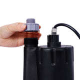 Submersible Water Pump, 1/3HP 2500GPH Thermoplastic Utility Pump Portable