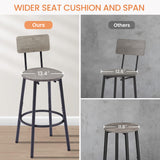 Engineered Wood Bar Table Set Grey