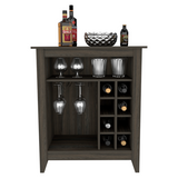 Bar Cabinet - Carbon Espresso - Wine Rack - Glass Cubbies