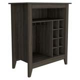 Bar Cabinet - Carbon Espresso - Wine Rack - Glass Cubbies
