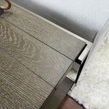 Chairside Table - Modern - Wood & Metal - Aged Graphite - 14"W x 24"H