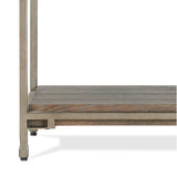 Chairside Table - Modern - Wood & Metal - Aged Graphite - 14"W x 24"H