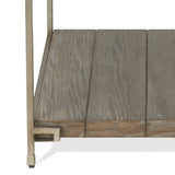 End Table - Modern - Wood & Metal - Aged Graphite - 23"W x 24"H