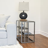 Chairside Table - Poplar & Acacia Veneer - Toasted Acacia - Shelf