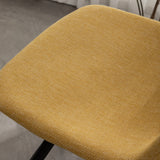 Counter Height Stools - Fabric - Yellow - 28.25" Seat - Set of 2