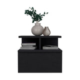 Engineered Wood Nightstand Black