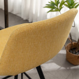 Counter Height Stools - Fabric - Yellow - 28.25" Seat - Set of 2