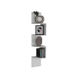 Corner Wall Shelf - Modern Floating Design - Four Shelves