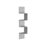 Corner Wall Shelf - Modern Floating Design - Four Shelves