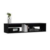 Floating TV Stand - Wall-Mounted - Two Open Shelves - 47.6" Wide